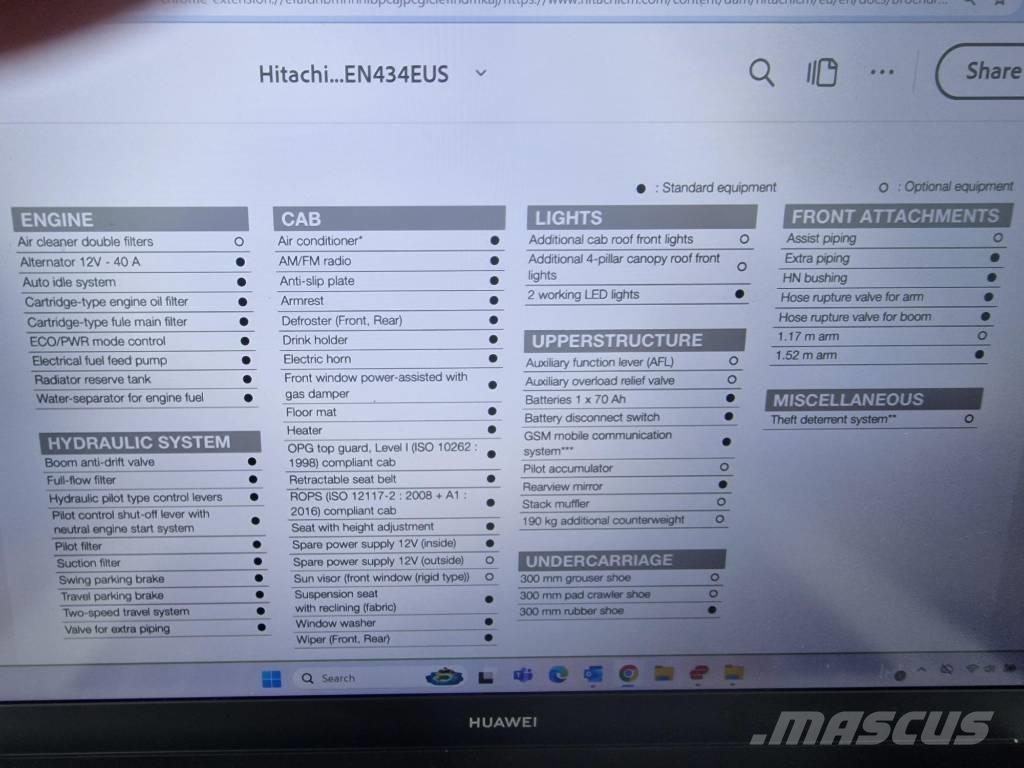 Hitachi ZX 33 U-6 Mini rýpadlá < 7t