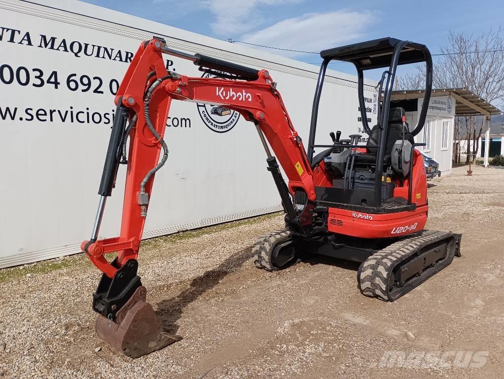Kubota U 20-3 Mini rýpadlá < 7t