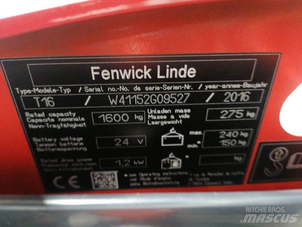 Linde T16 Nízkozdvižný vozík