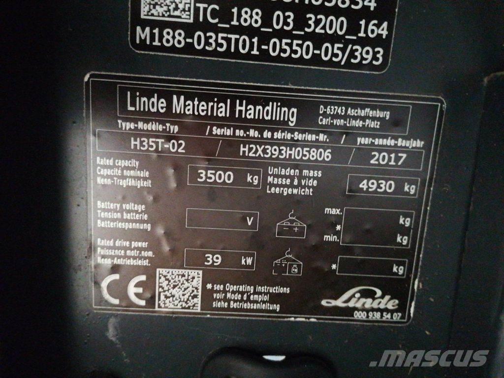 Linde H35T-02 LPG vozíky