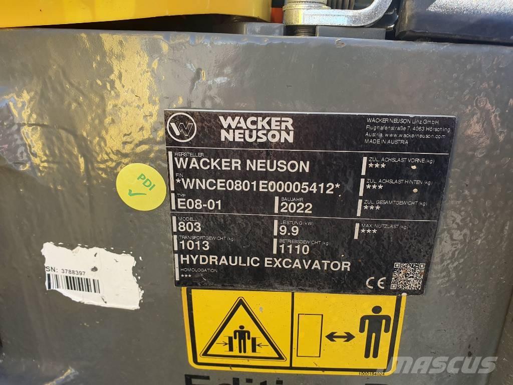 Wacker Neuson 803 Pásové rýpadlá