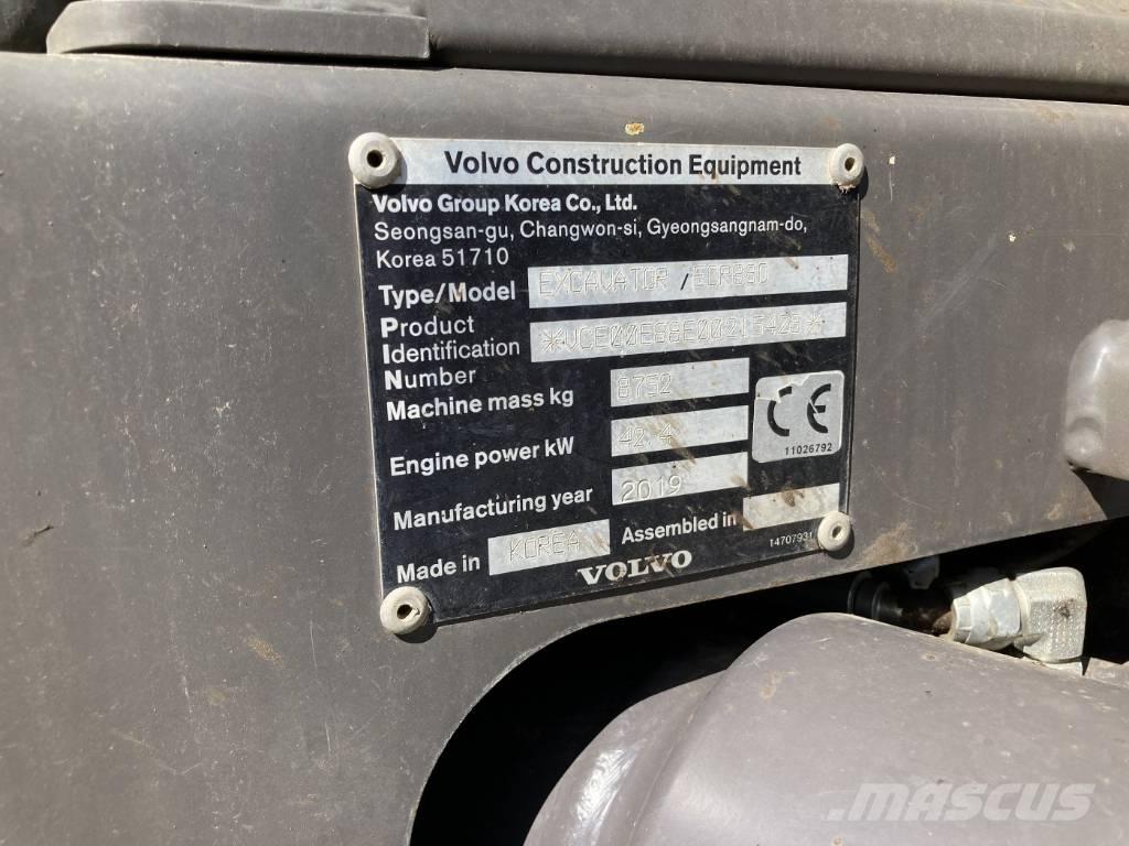 Volvo ECR 88 D Midi rýpadlá 7 t - 12 t
