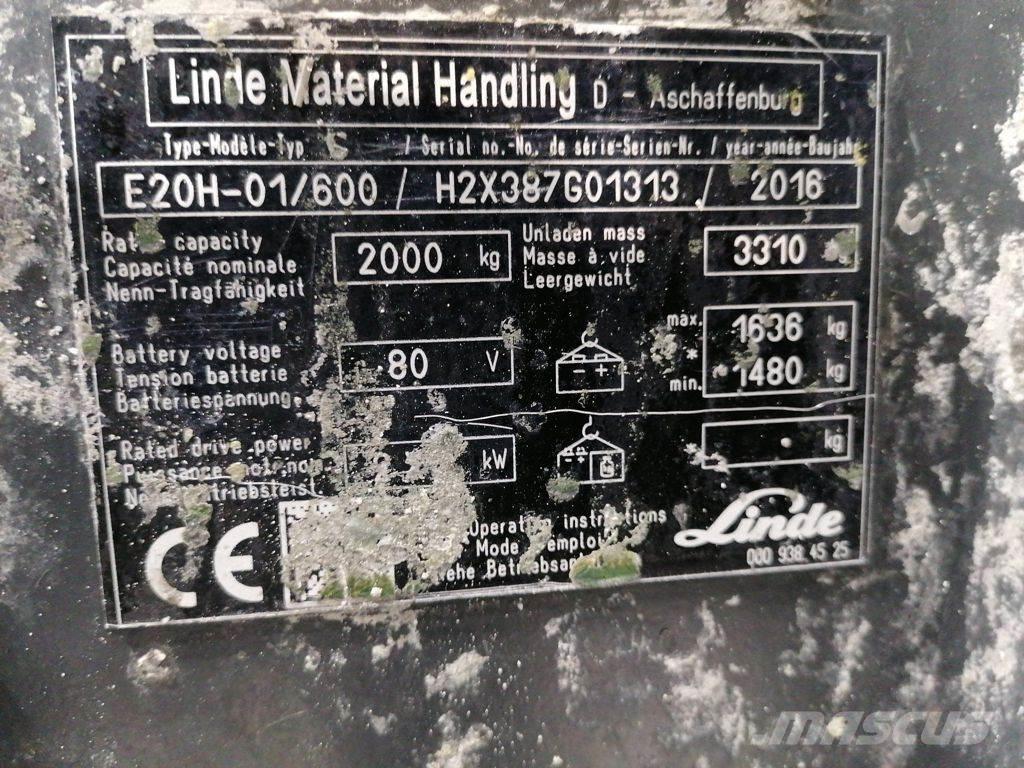 Linde E20H-01/600 Akumulátorové vozíky