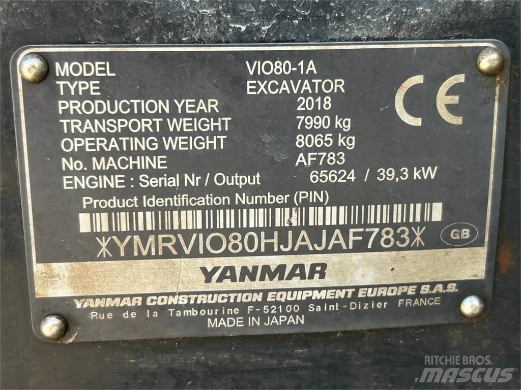 Yanmar Vio 80-1A Midi rýpadlá 7 t - 12 t