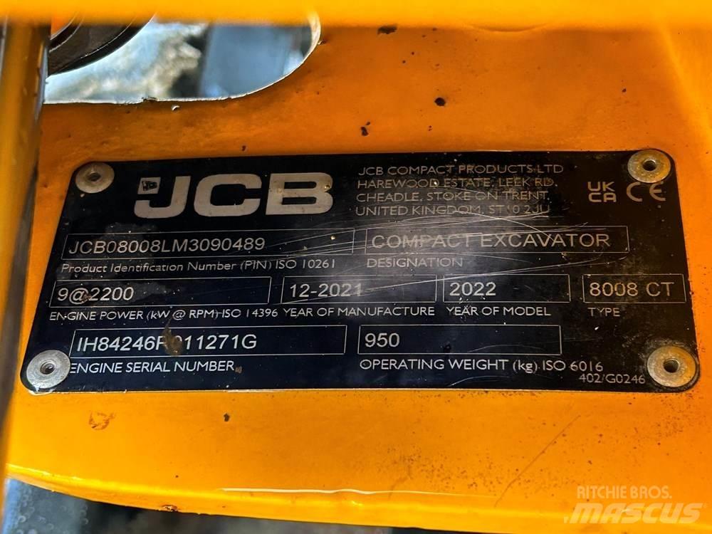 JCB 8008 Mini rýpadlá < 7t