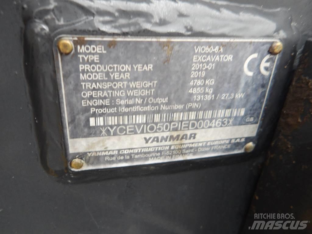 Yanmar Vio 50 Mini rýpadlá < 7t