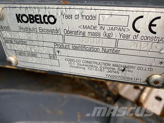 Kobelco SK75SR-7 Pásové rýpadlá