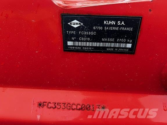 Kuhn FC353 GC Žacie stroje