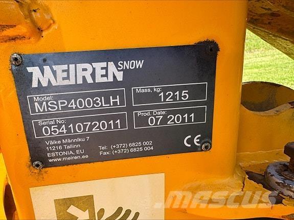 Meiren 2011 Snežné pluhy, predné snežné radlice