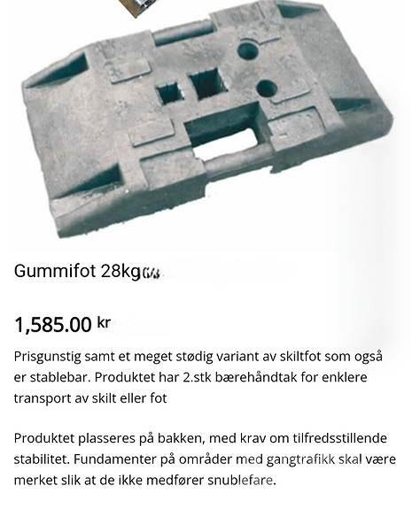 Skiltfot Ďalšie komponenty