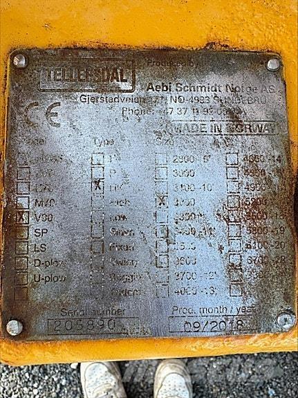 Tellefsdal V-90 Snežné pluhy, predné snežné radlice