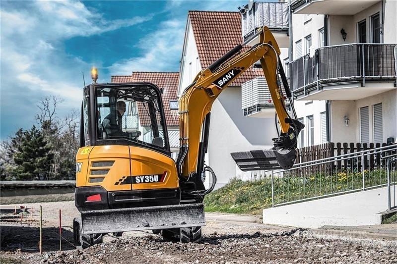 Sany SY35U Pásové rýpadlá