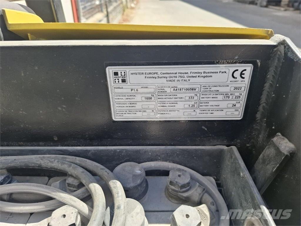 Hyster P1.6 Manipulácia s materiálom - ostatné