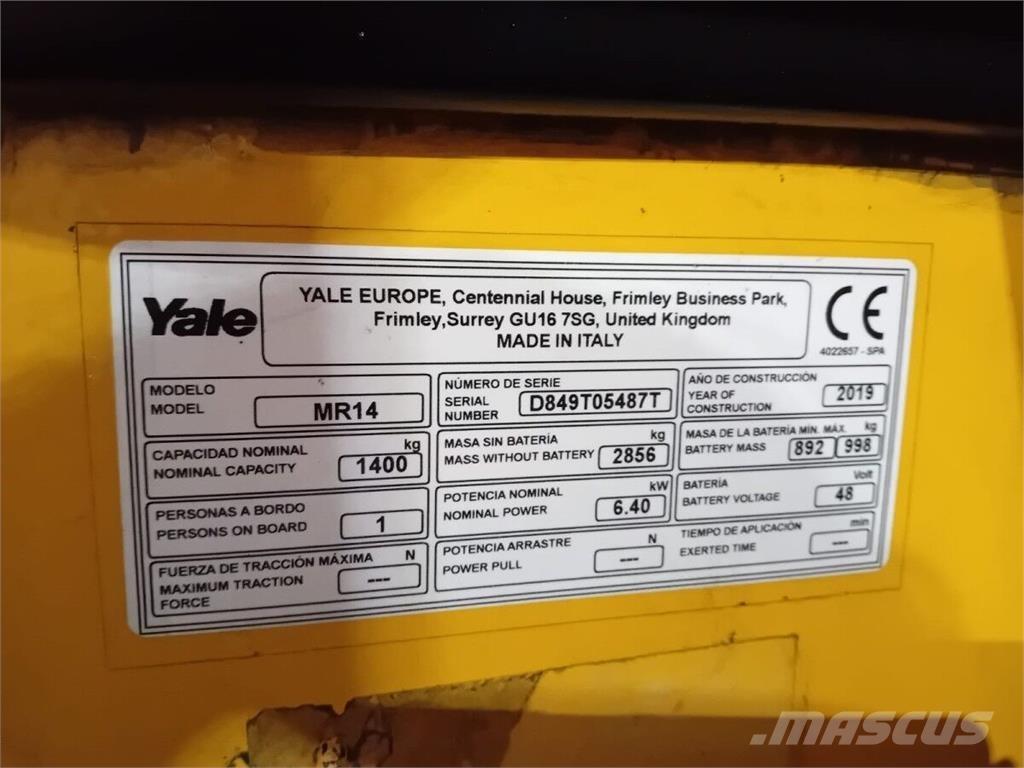 Yale MR14 Manipulácia s materiálom - ostatné