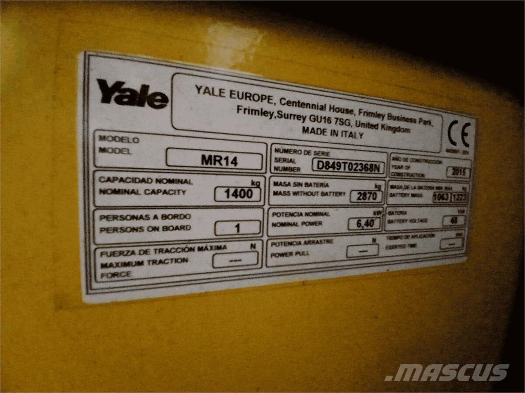 Yale MR14 Manipulácia s materiálom - ostatné