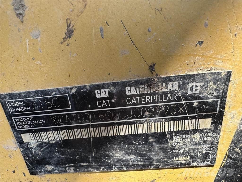 CAT 315C Pásové rýpadlá