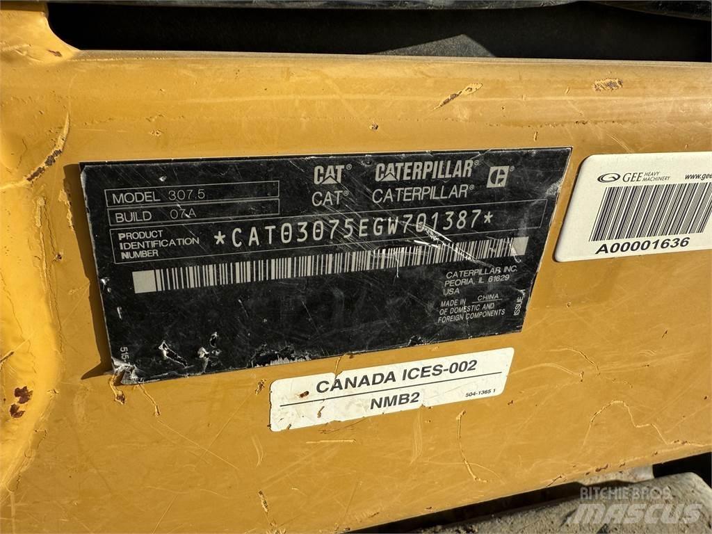 CAT 307.5 Pásové rýpadlá