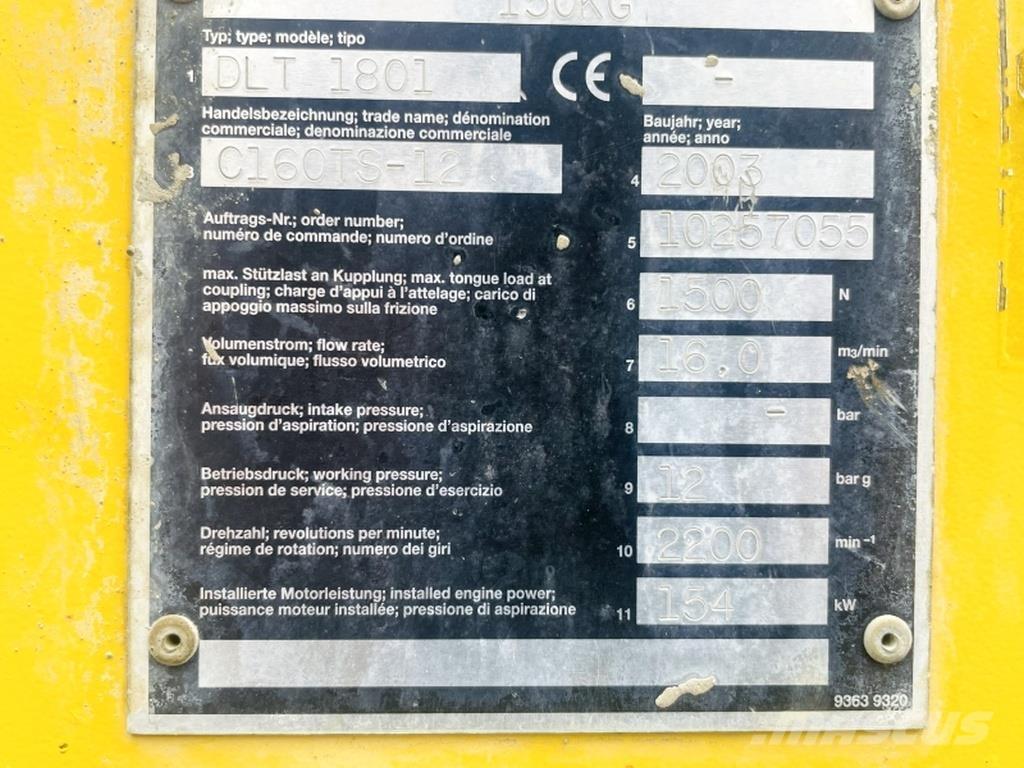 Compair C160 TS-12 Kompresory