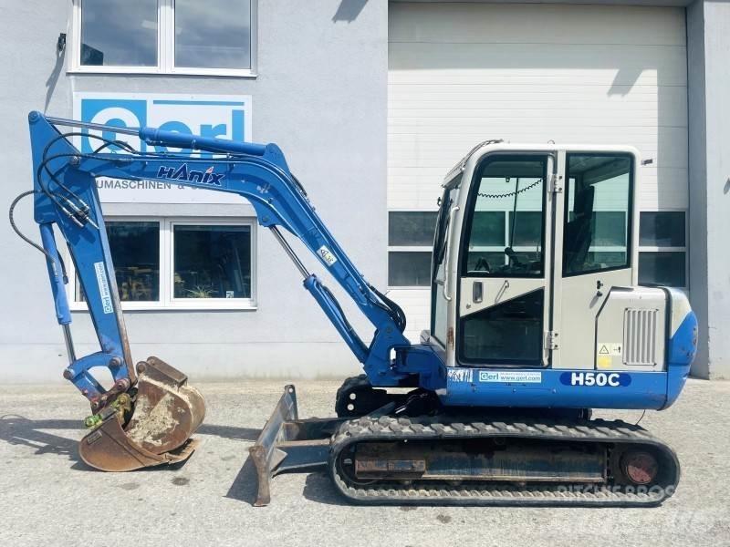 Hanix H50C Mini rýpadlá < 7t
