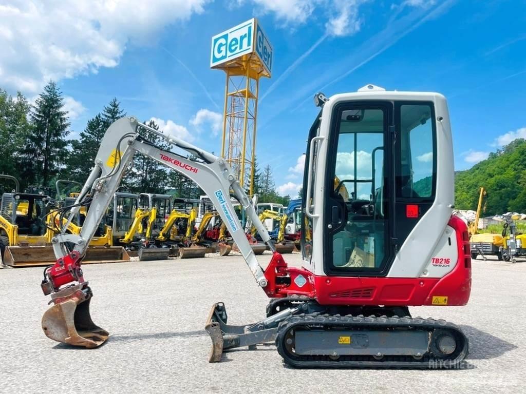 Takeuchi TB216 Mini rýpadlá < 7t