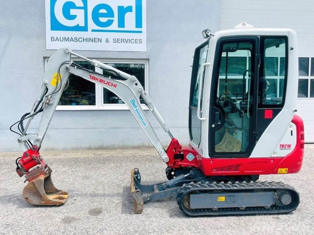 Takeuchi TB216 Mini rýpadlá < 7t