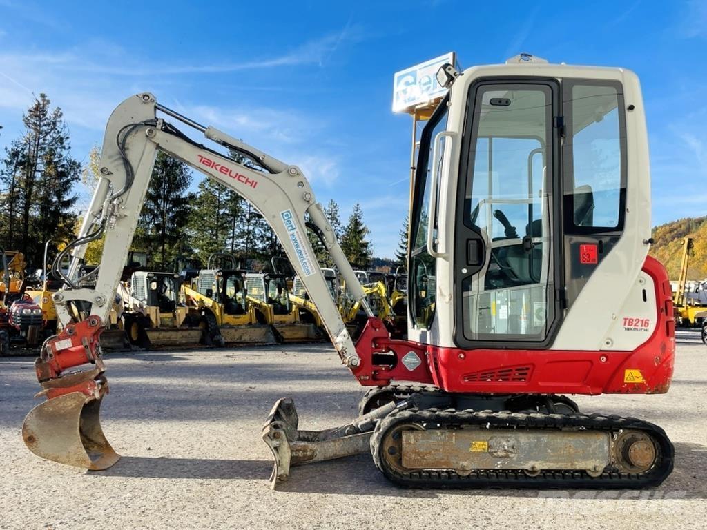 Takeuchi TB216 Mini rýpadlá < 7t