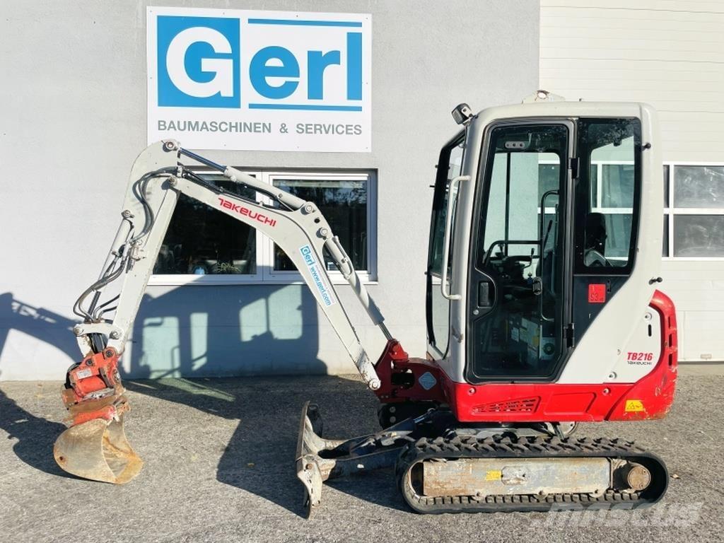Takeuchi TB216 Mini rýpadlá < 7t