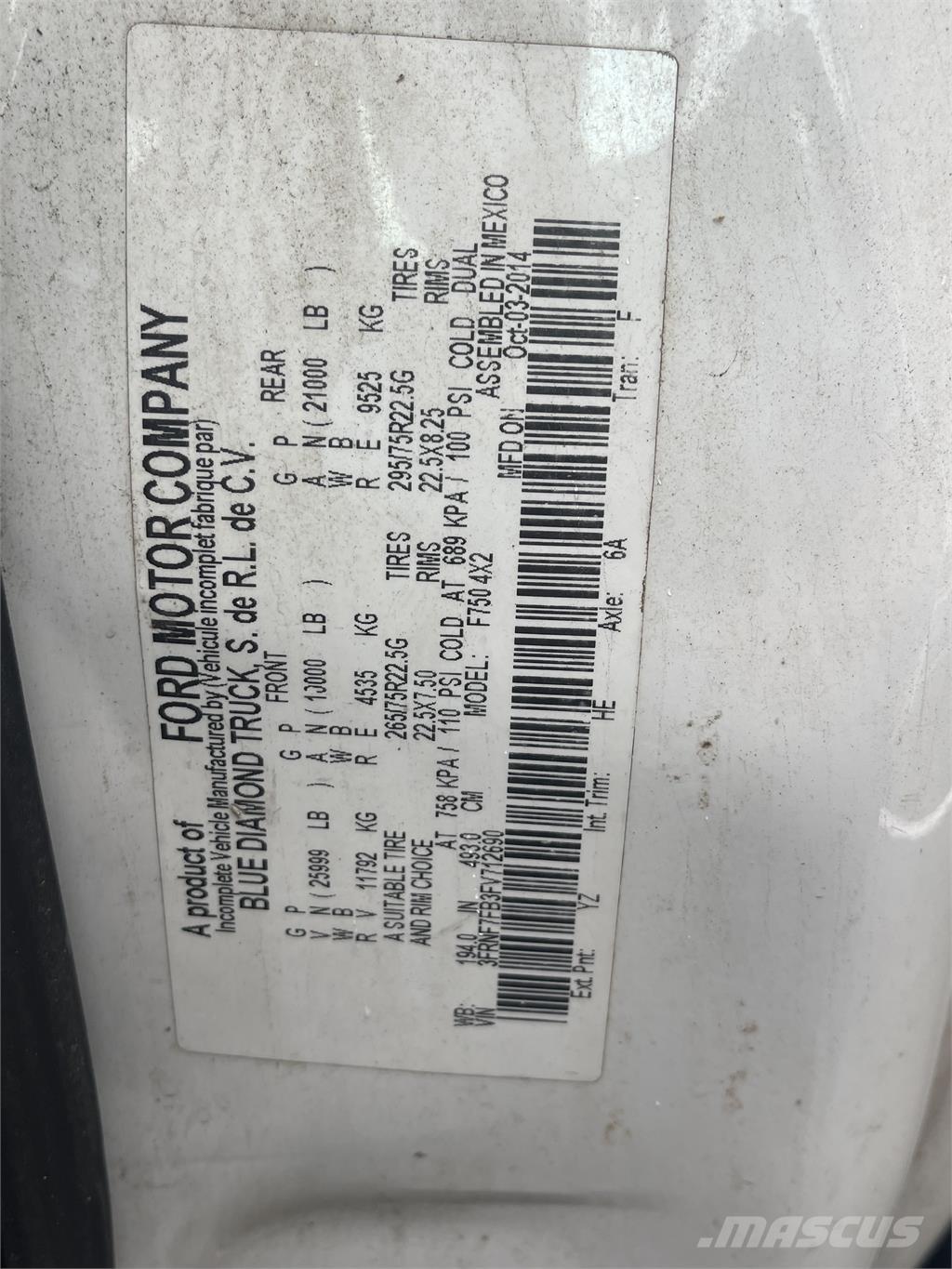 Ford F750 Ďalšie nákladné vozidlá