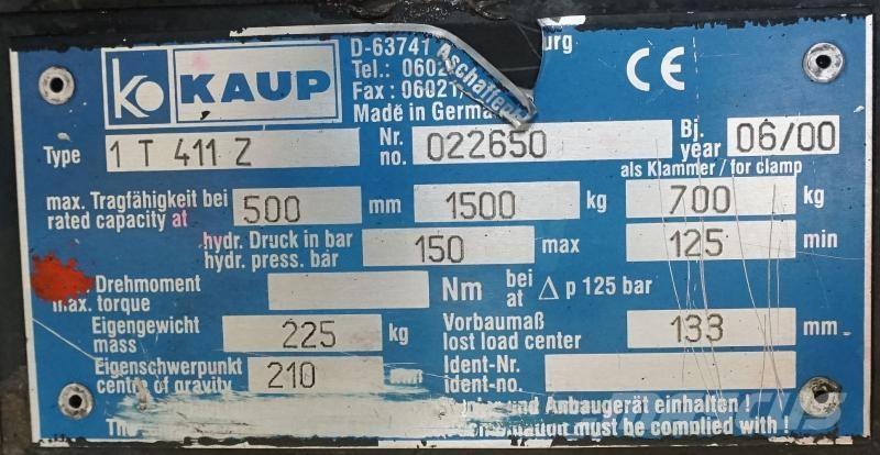 Kaup 1T411Z Ďalšie príslušenstvo a komponenty