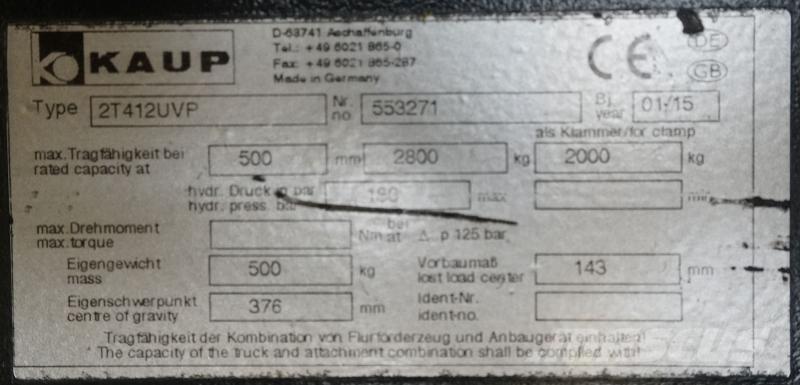Kaup 2T412UVP Ďalšie príslušenstvo a komponenty