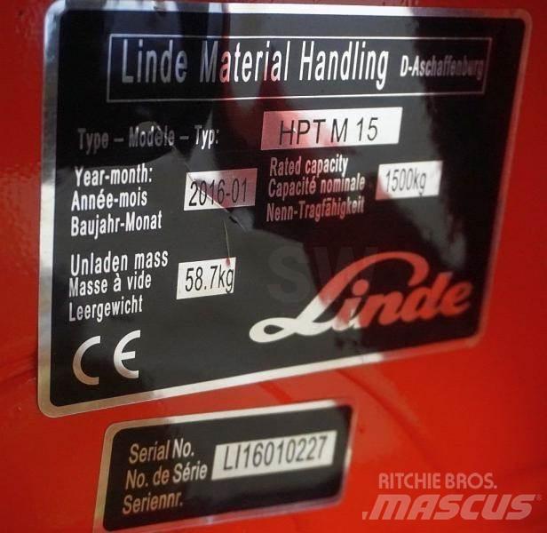 Linde HPT M 15 Ručný paletový vozík