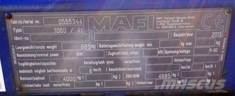 Mafi 1060 / 4t Valníky