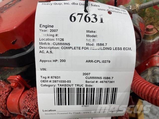Cummins ISB6.7 Motory