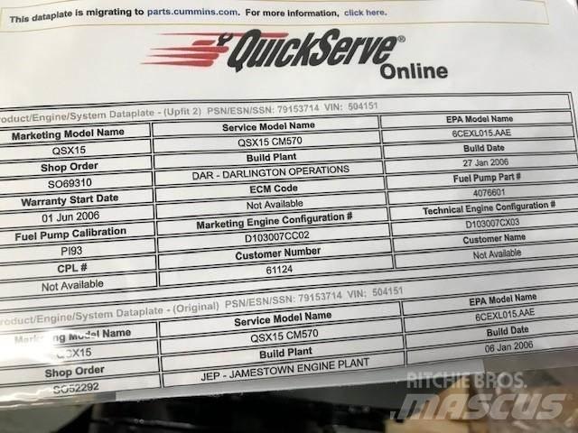 Cummins QSX15 Motory