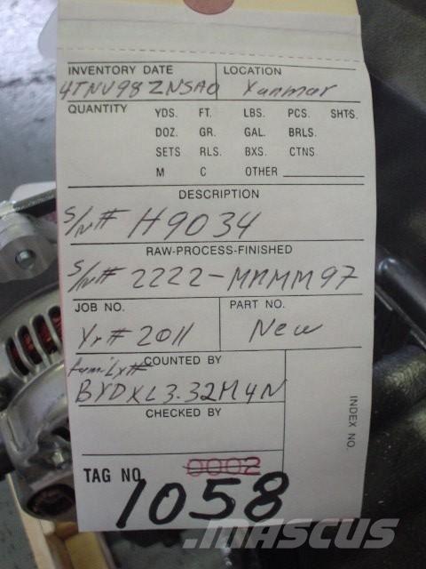 Yanmar 4TNV98-ZNSAD Motory