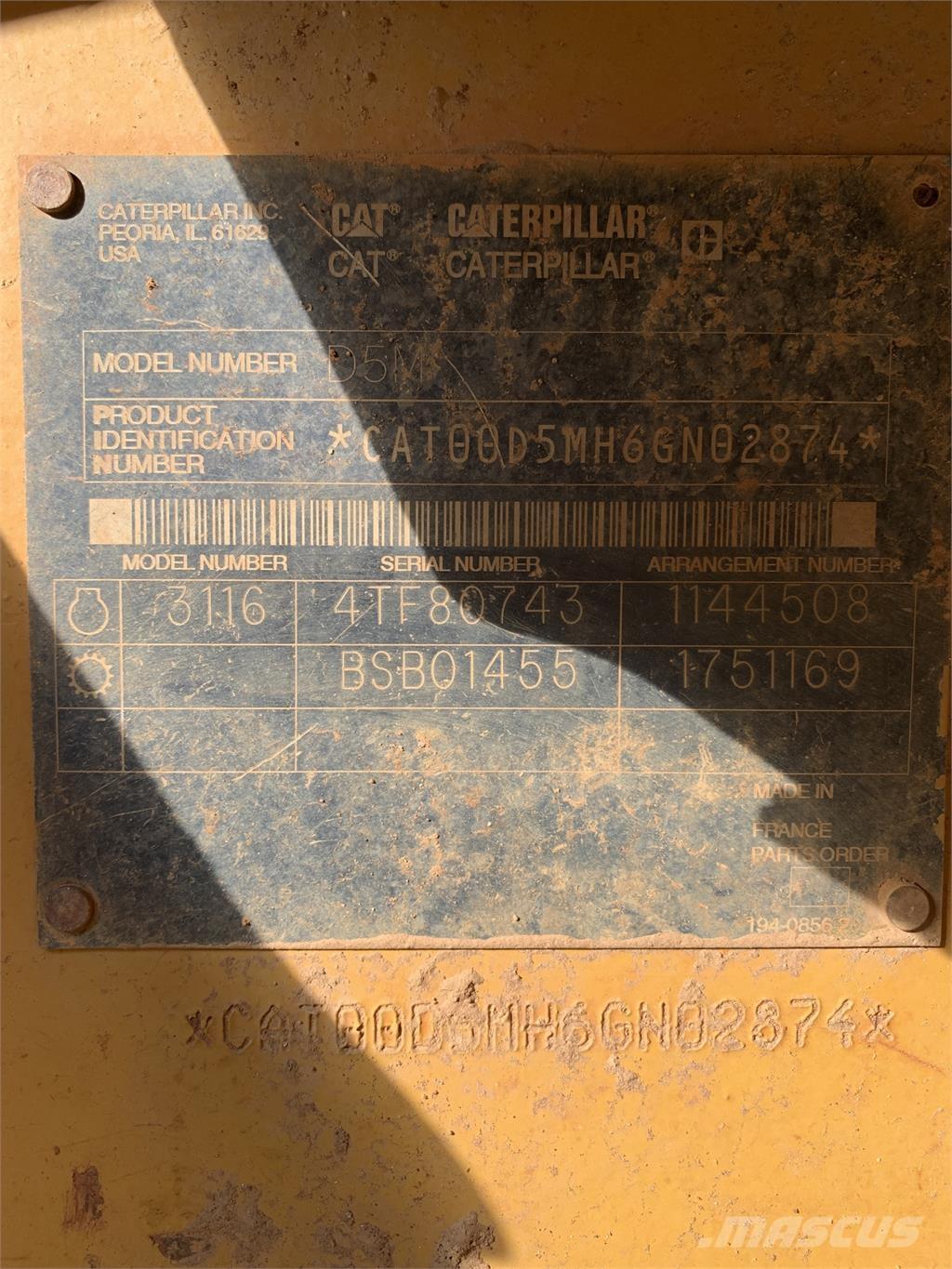 CAT D5M Stavebníctvo - ostatné