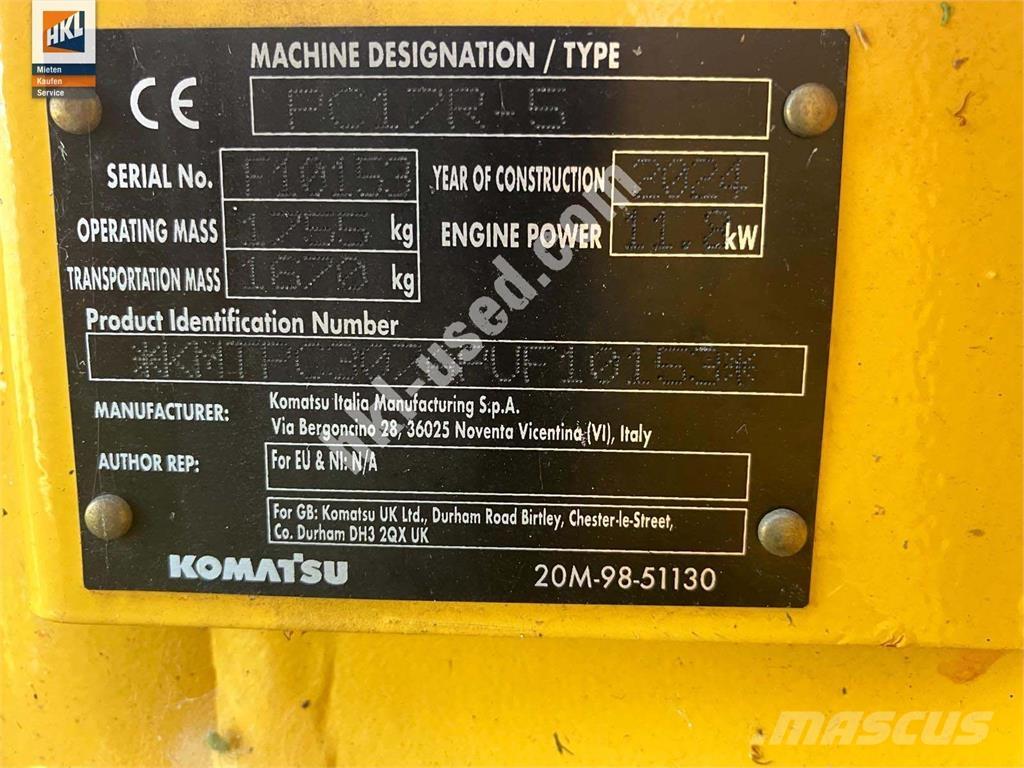 Komatsu PC 17 R-5 Mini rýpadlá < 7t