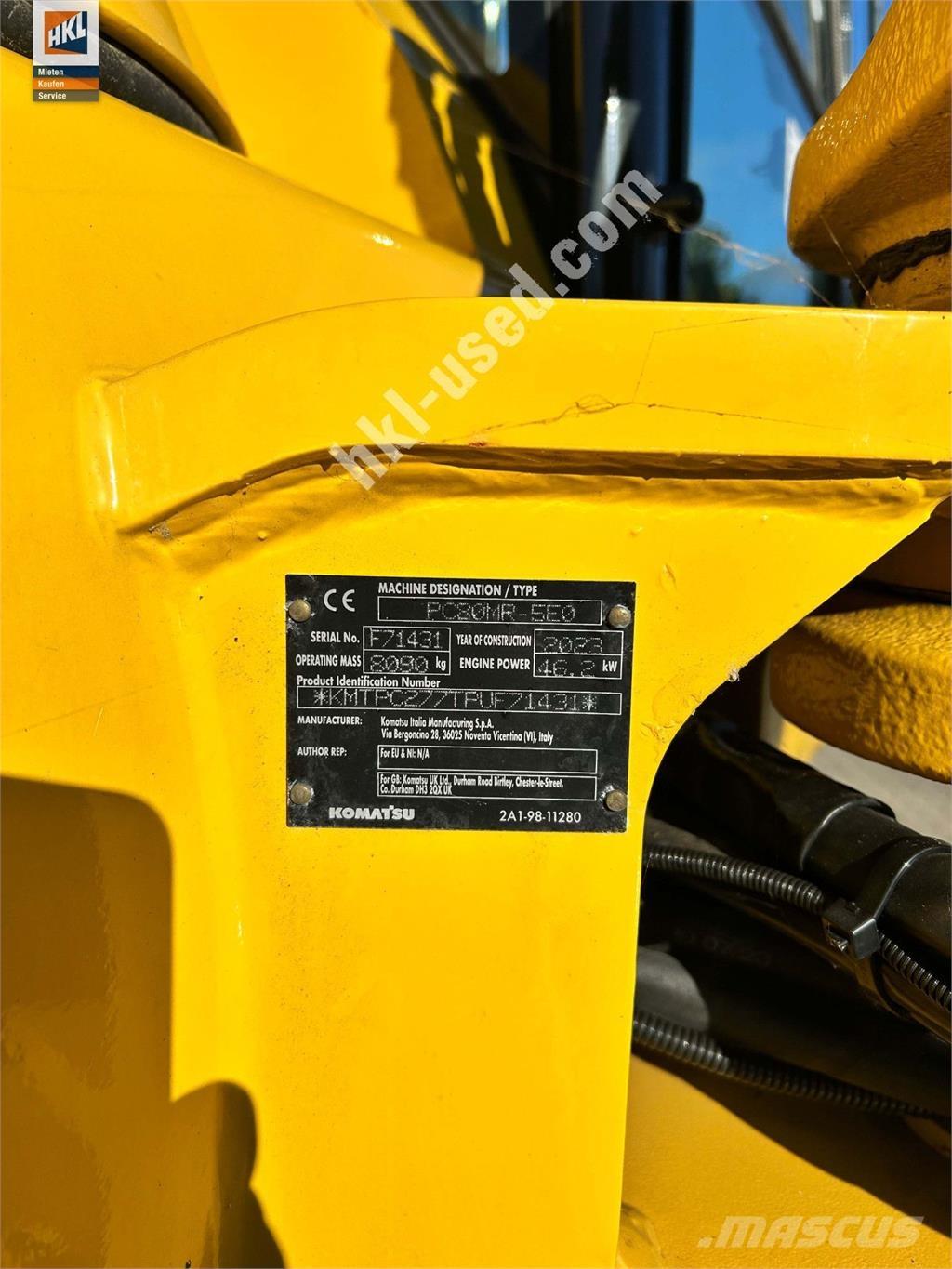 Komatsu PC 80 MR-5 Mini rýpadlá < 7t