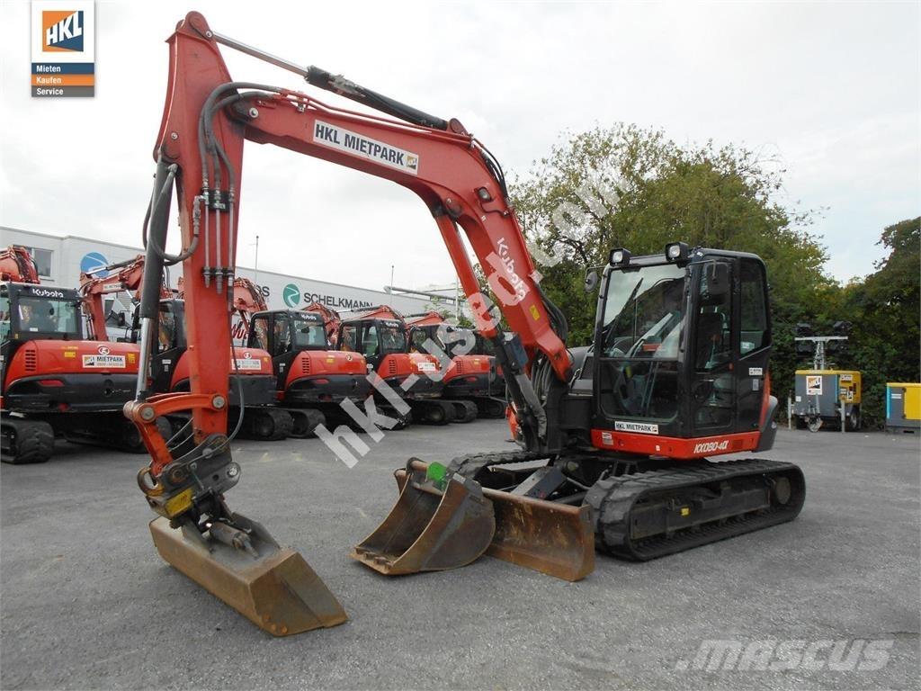 Kubota KX 080-4 Mini rýpadlá < 7t