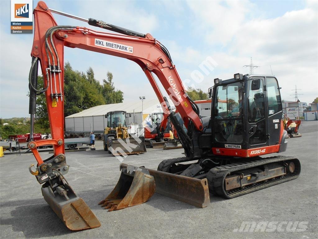 Kubota KX 080-4 Mini rýpadlá < 7t