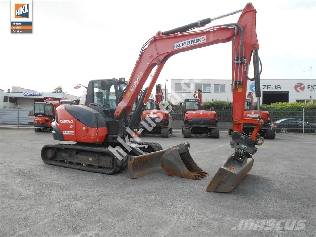 Kubota KX 080-4 Mini rýpadlá < 7t