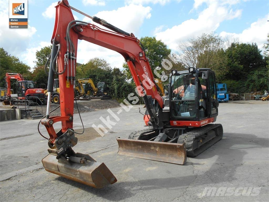 Kubota KX 080-4 Mini rýpadlá < 7t