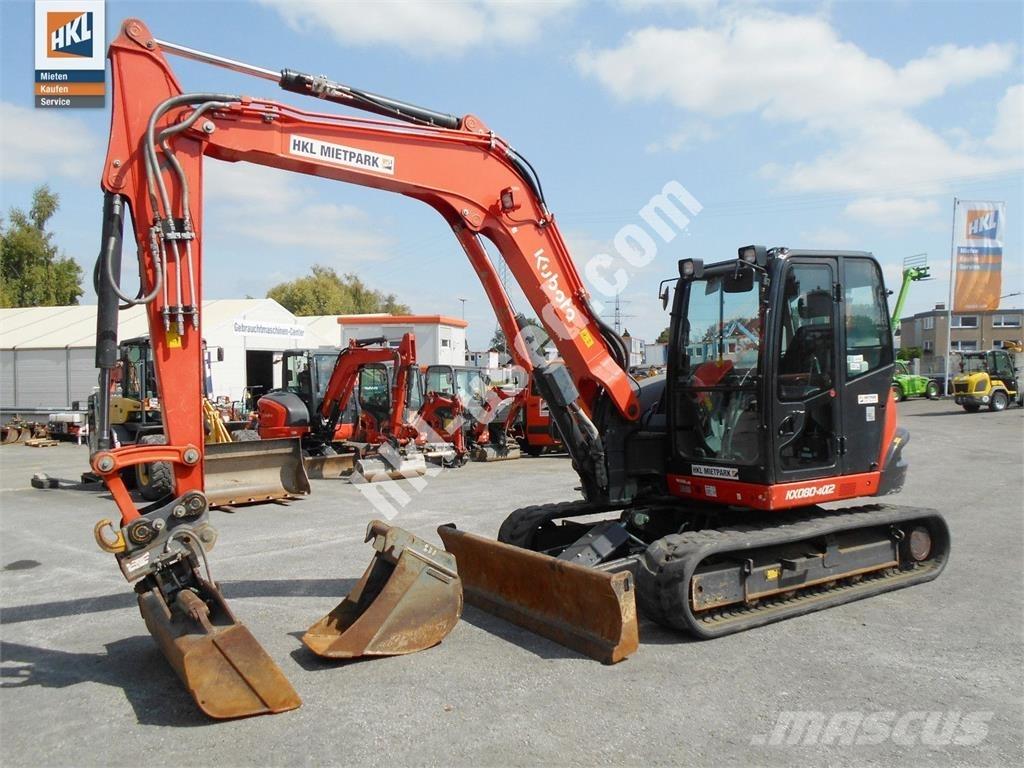 Kubota KX 080-4 Mini rýpadlá < 7t