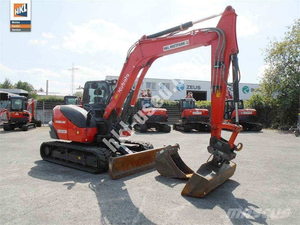 Kubota KX 080-4 Mini rýpadlá < 7t