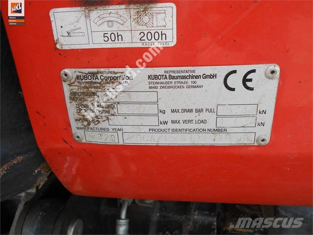 Kubota U 10-3 Mini rýpadlá < 7t