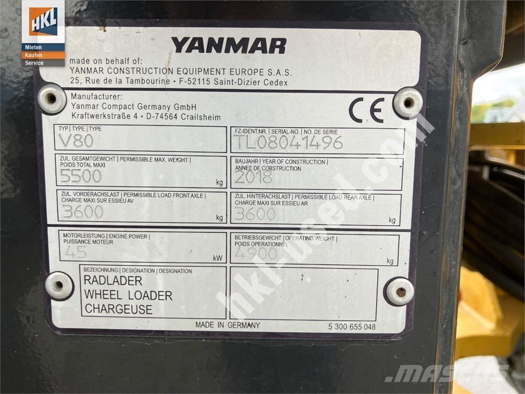 Yanmar V 80 Kolesové nakladače