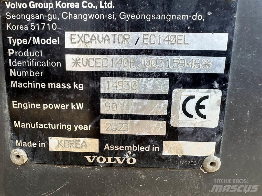 2023 Volvo EC140EL Stavebníctvo - ostatné