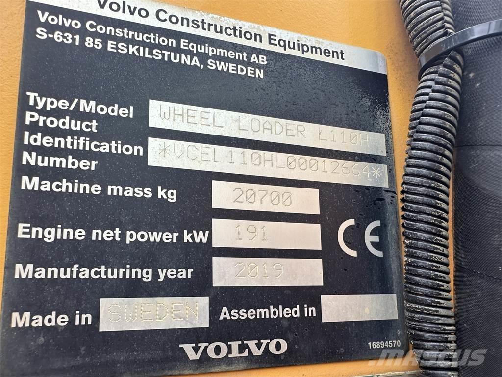 Volvo L110H Kolesové nakladače