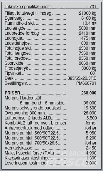 Pronar T-701 Komunálna technika - ostatné