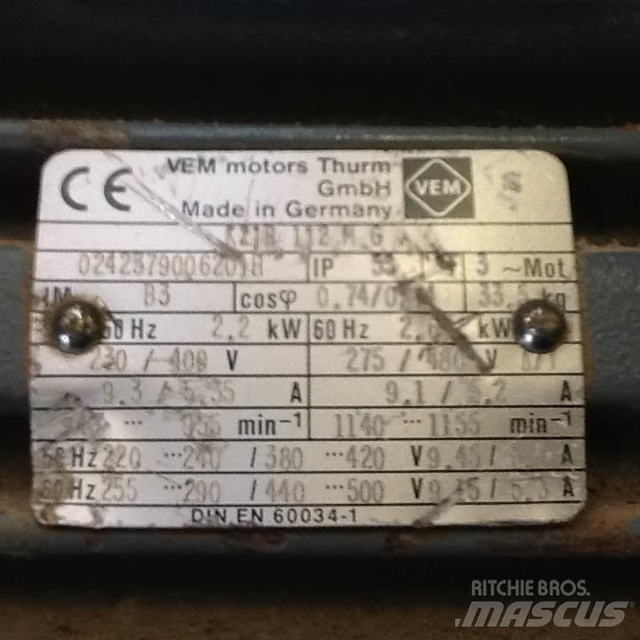  2,2 kW VEM E-Motor Motory
